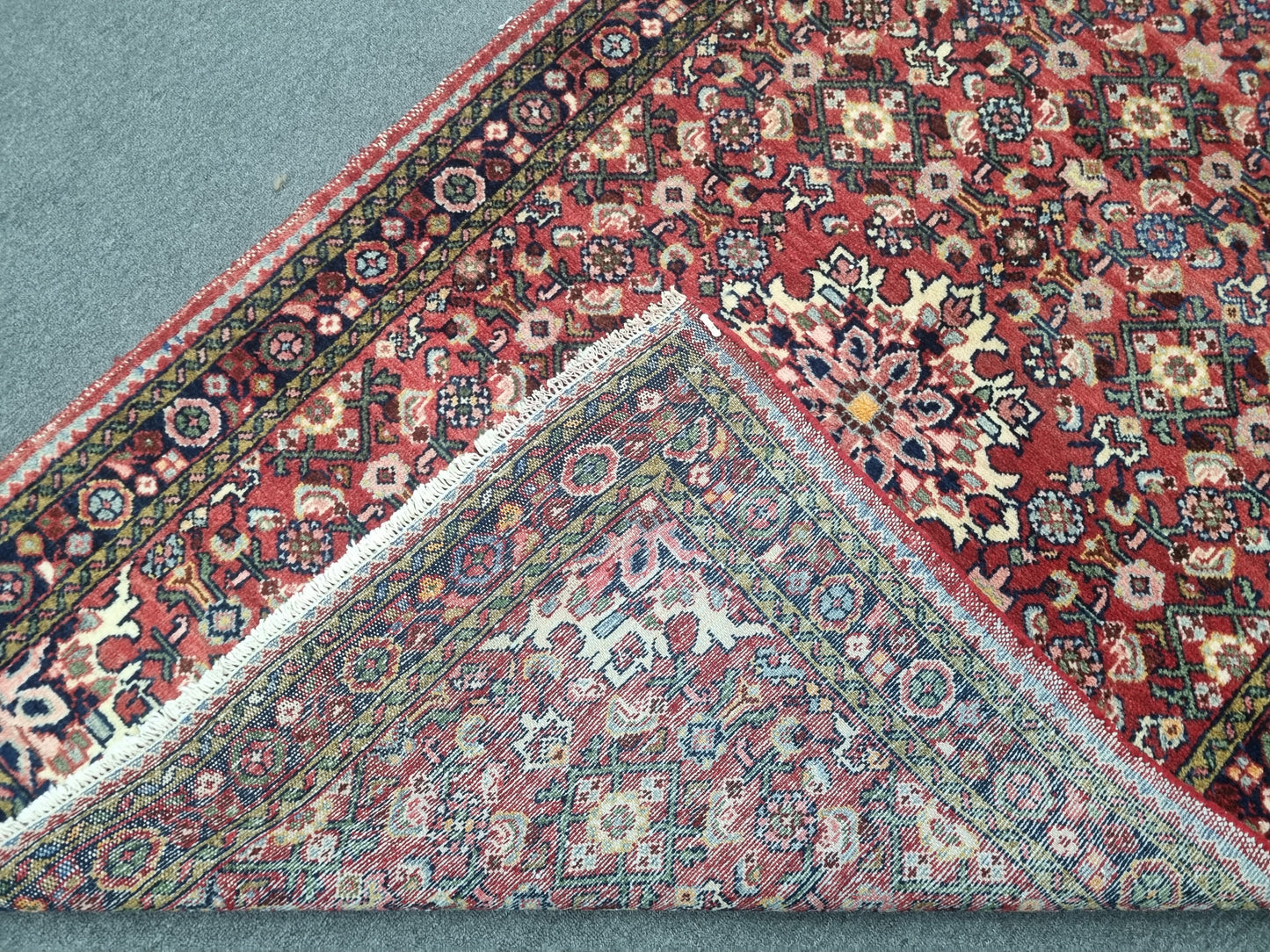 3'5"×5'3" Vintage Oriental Rug – Handwoven, Wool Rug, Vegetable Dyes