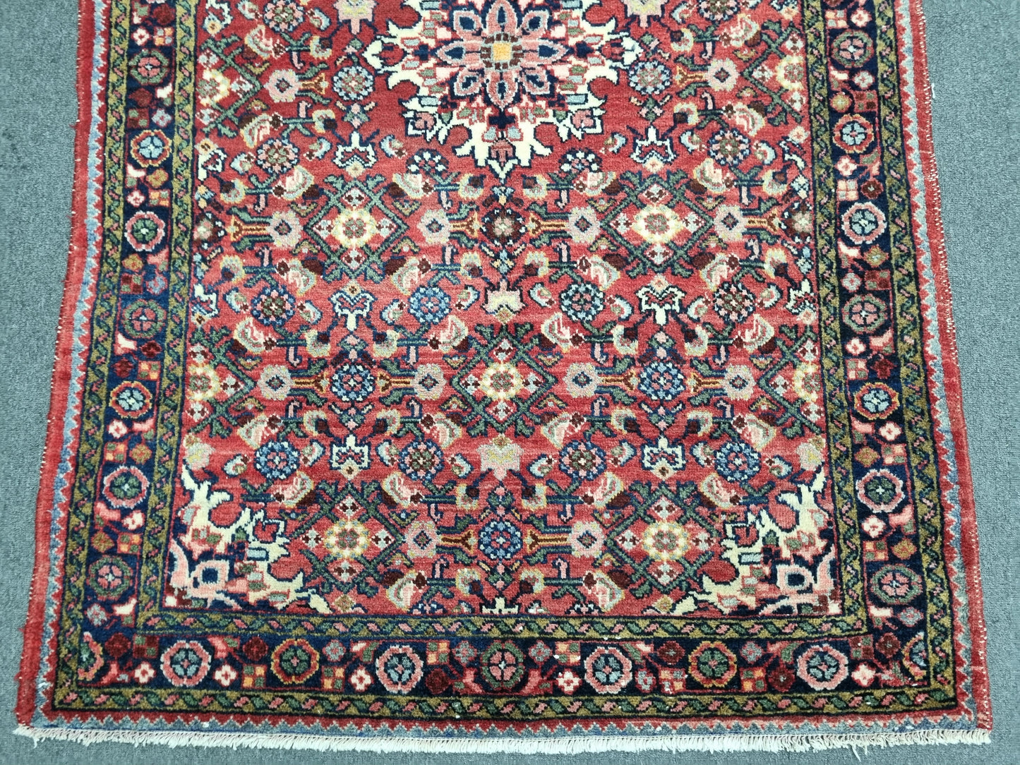 3'5"×5'3" Vintage Oriental Rug – Handwoven, Wool Rug, Vegetable Dyes