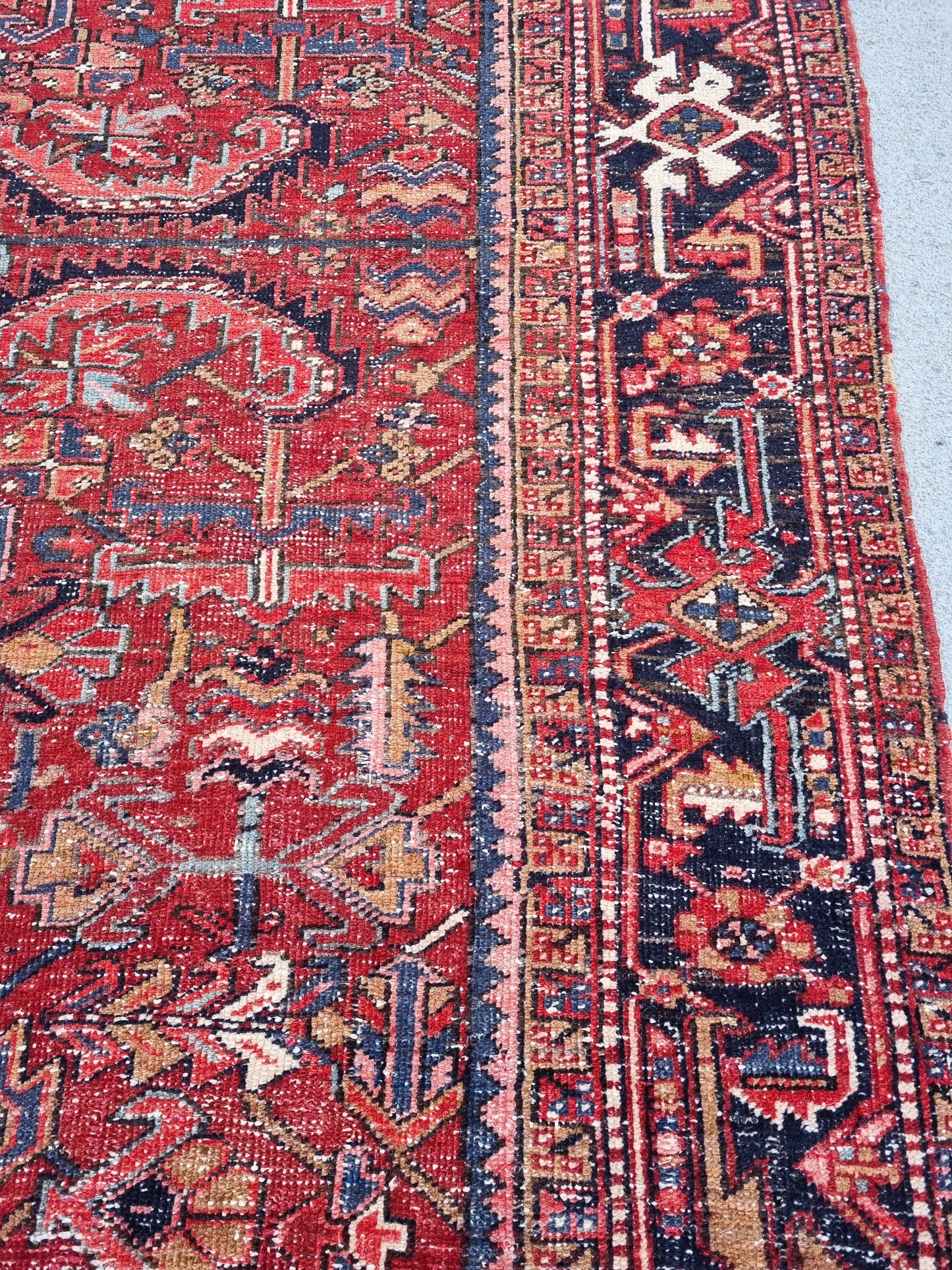8x12 Vintage 1930s Heriz Rug – Handwoven, Vegetable Dyes
