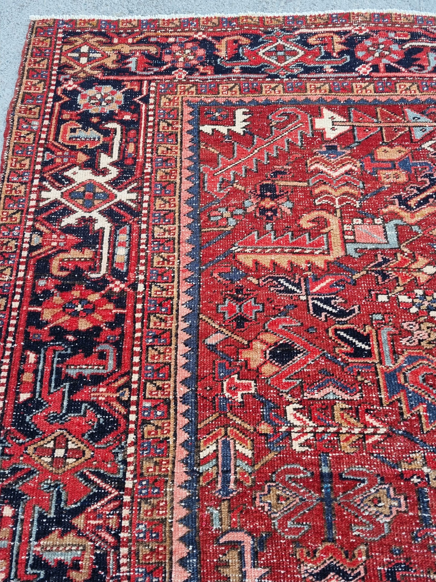 8x12 Vintage 1930s Heriz Rug – Handwoven, Vegetable Dyes