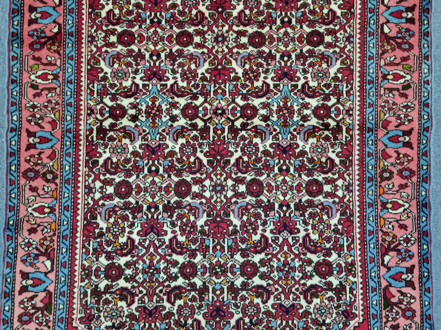 3'7"×4'10" Vintage Oriental Rug – Handwoven, Wool Rug, Vegetable Dyes