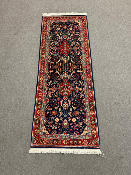 Vintage Runner Rug 2'3" × 6'1" – Handwoven, Natural Dyes, Wool Runner Rug