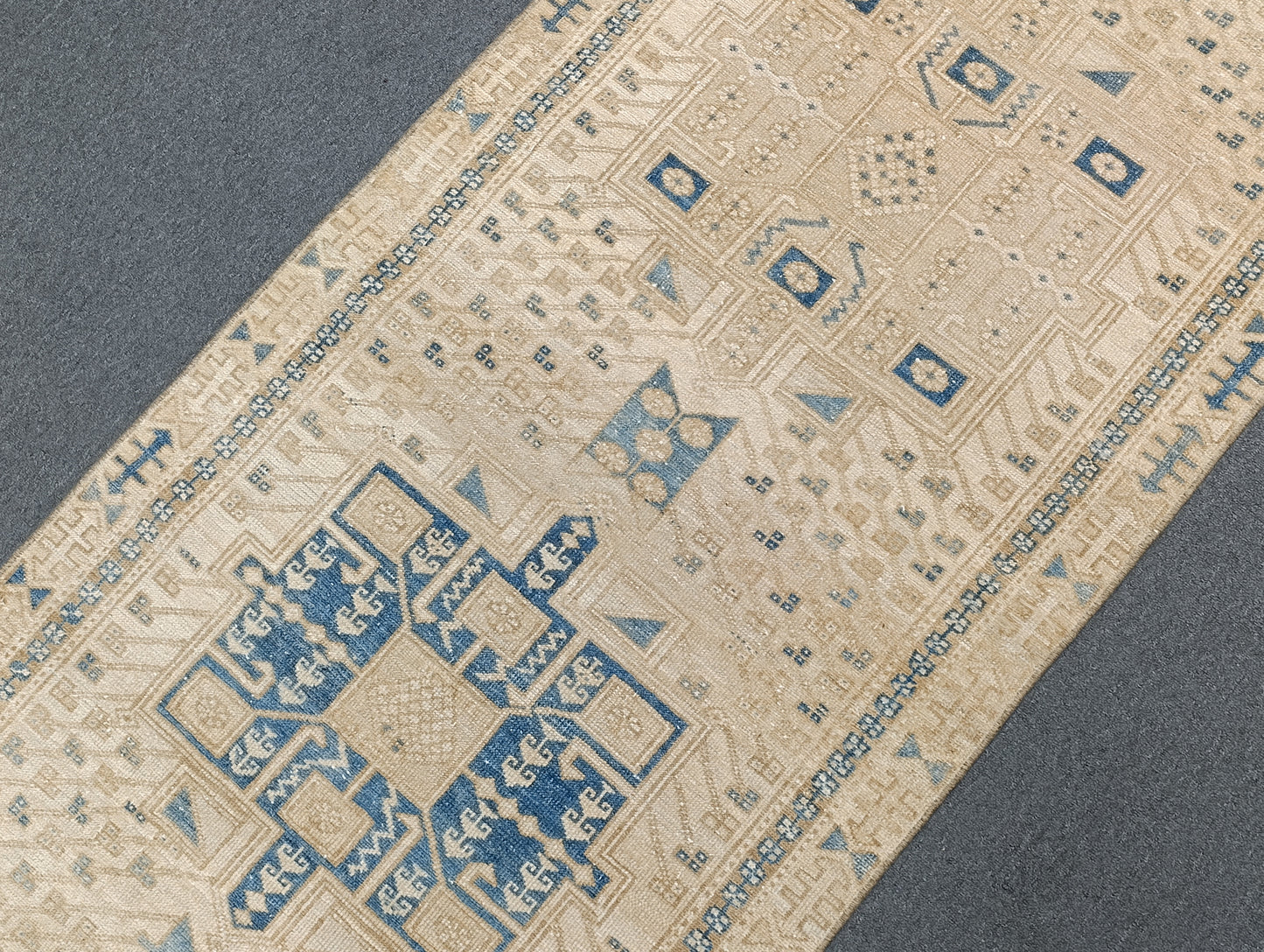 Vintage Runner Rug 2'10" × 10'3" – Handwoven, Natural Dyes, Wool Runner Rug