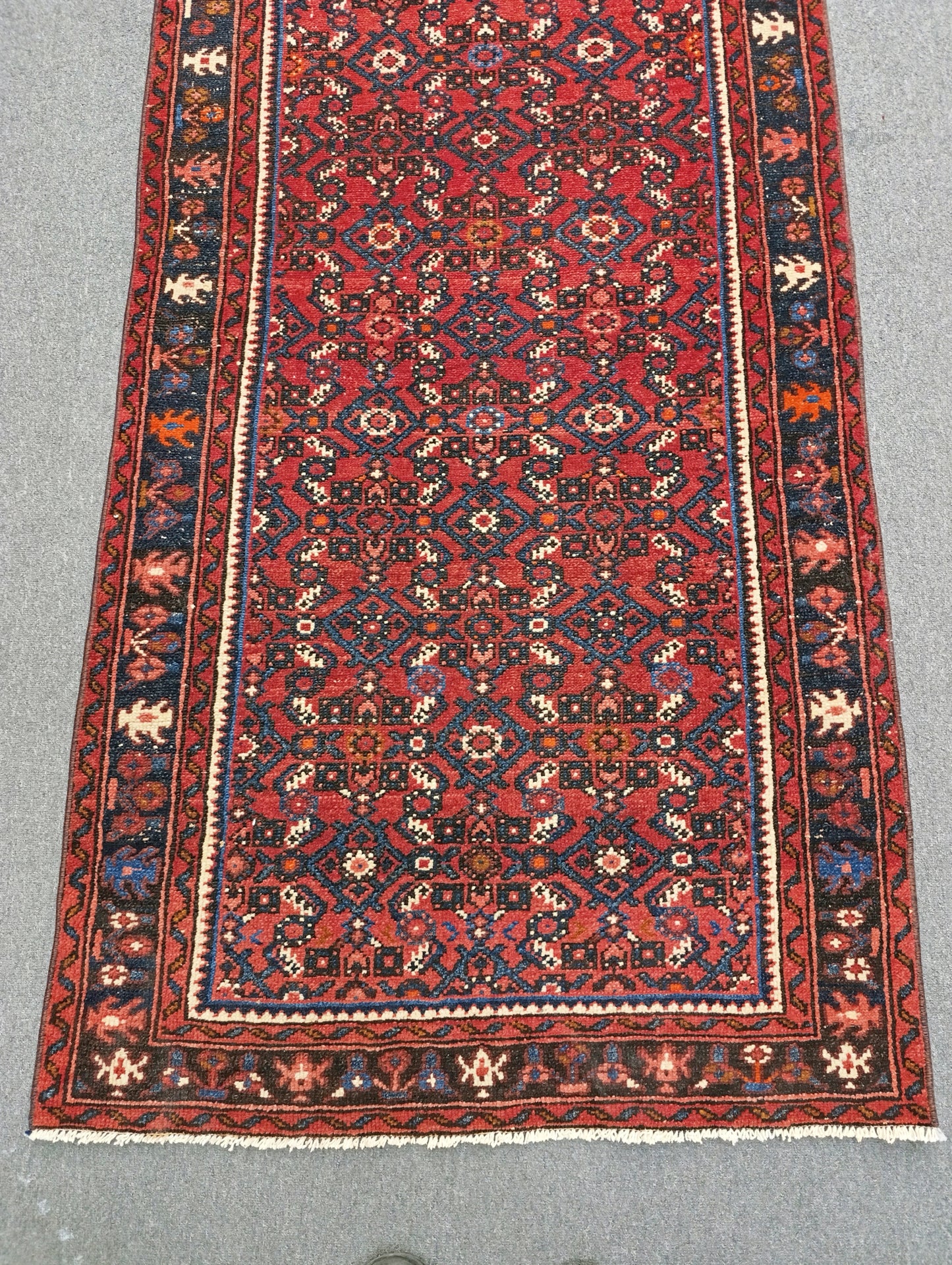 Vintage Runner Rug 2'11" × 9'6" – Handwoven, Natural Dyes, Wool Runner Rug