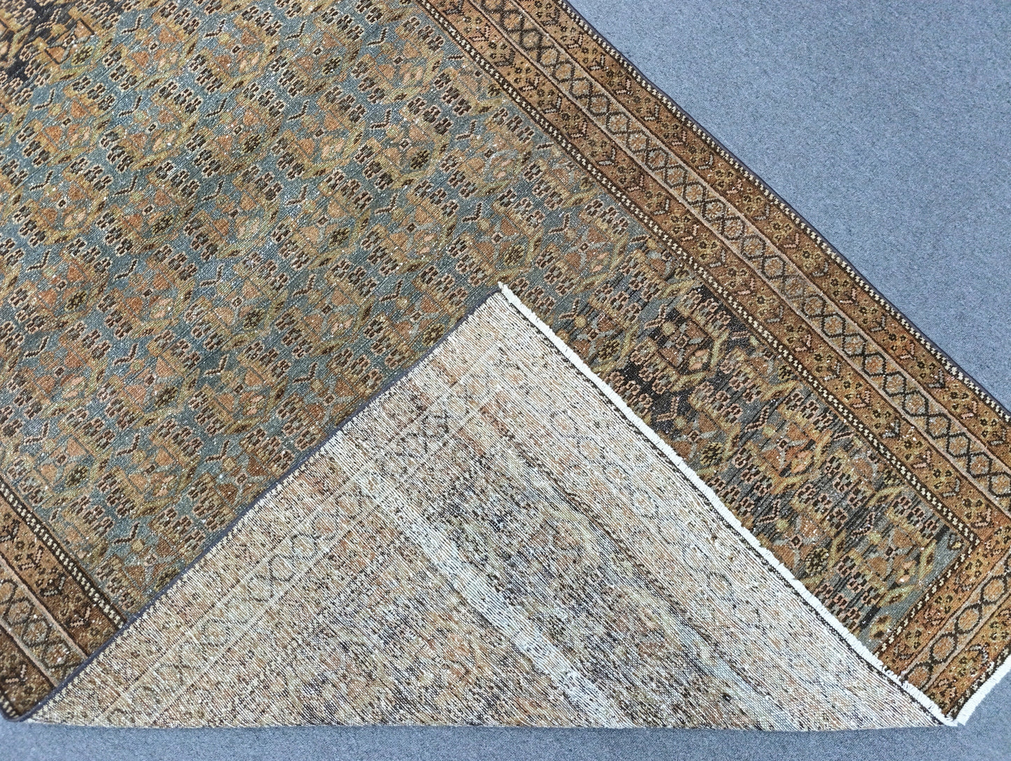 Vintage 1930s Oriental Rug – Handwoven, Vegetable Dyes