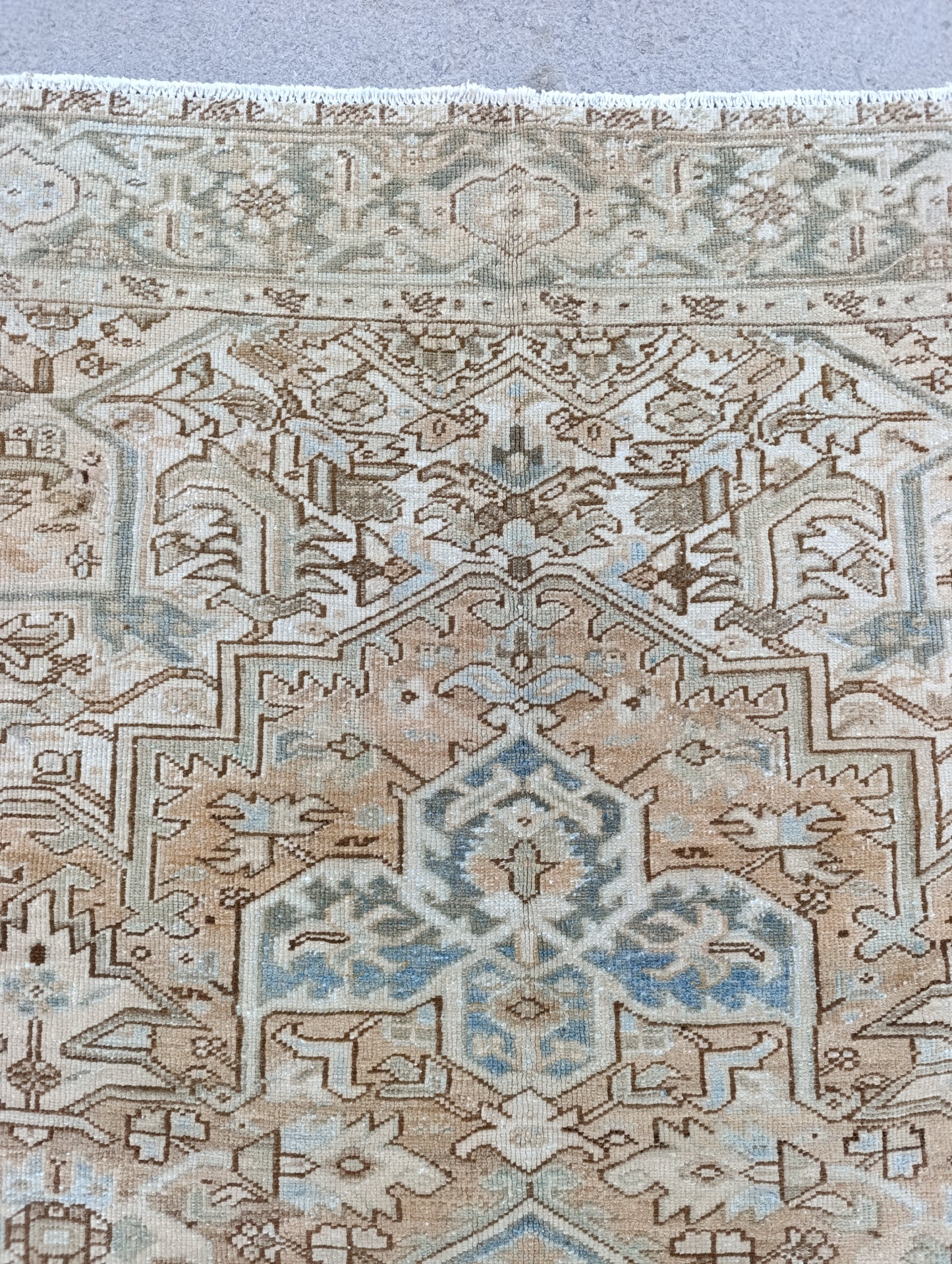 8x11 Vintage 1930s Oriental Heriz Rug – Handwoven, Vegetable Dyes